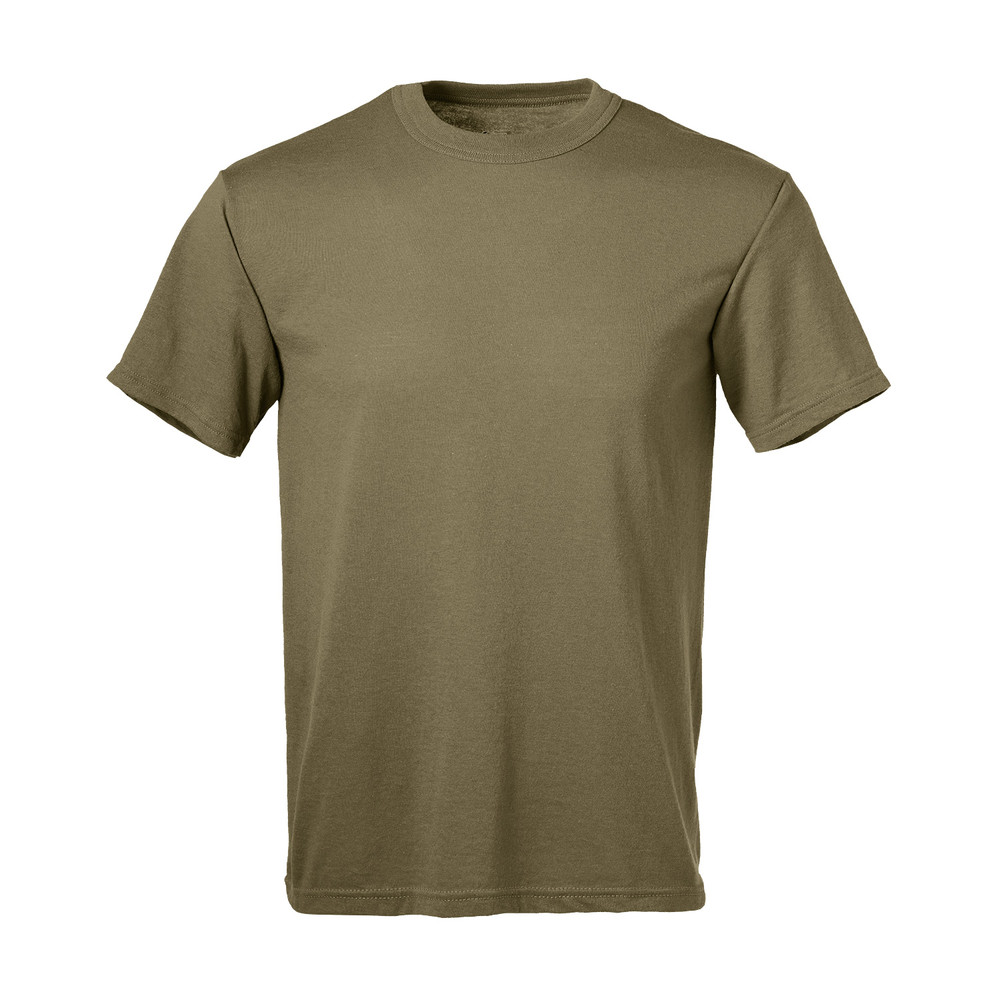 USGI Soffe 50 Poly 50 Cotton T-shirts Xlarge Short Sleeve Crew TAN 499 XL 2pack gallery