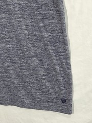 Rhoback Tailwind Performance Tee Large Heather Blue Golf Athleisure Minimalist