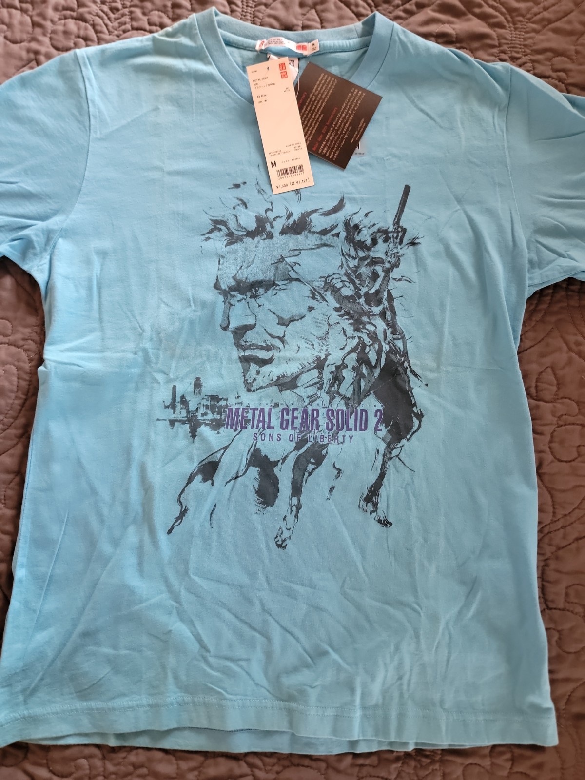 Uniqlo Metal Gear Solid Sons Of Liberty METAL GEAR 25th Anniversary sz M T-Shirt gallery