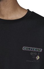 Men’s Small Star Chevron Logo Tee, Black, XXL