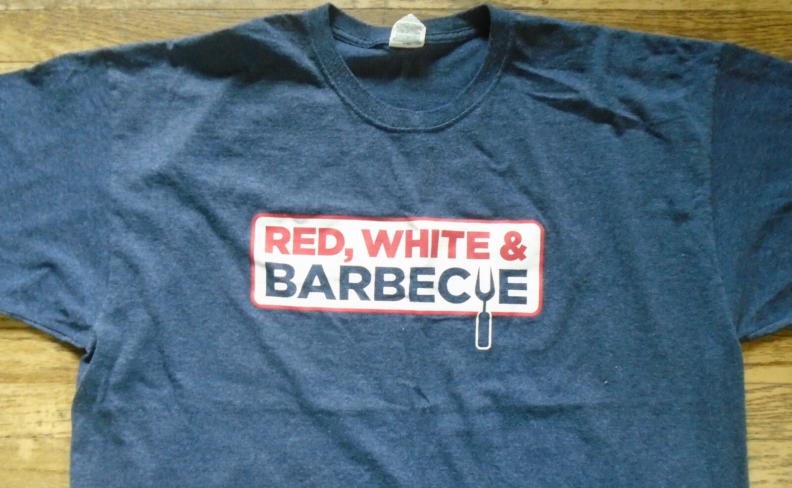 Red, White and Barbeque T-Shirt All American T-Shirt SIZE 2XL 50 Cotton 50 Poly gallery