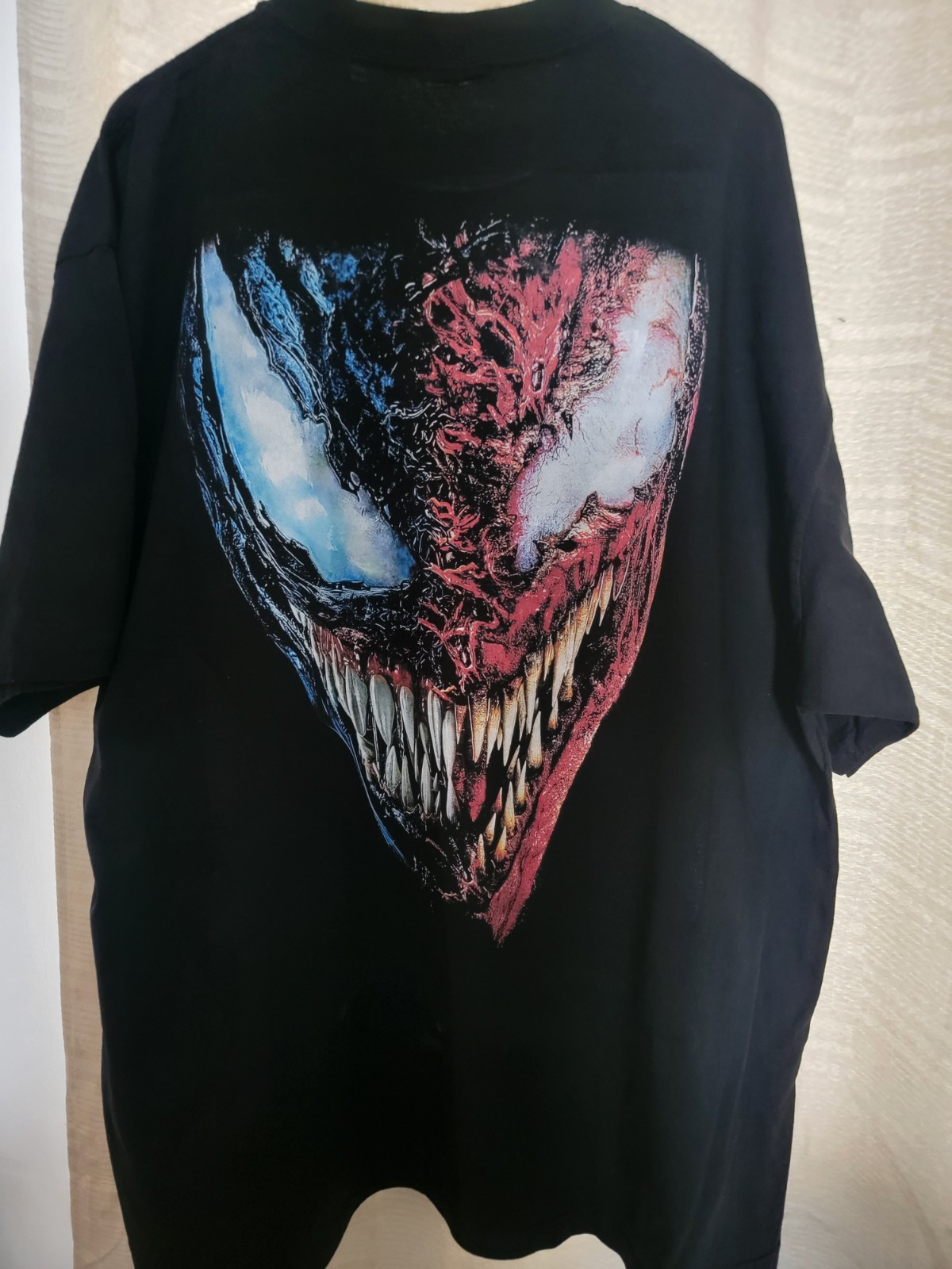 VENOM VS SPIDERMAN ON A SHAKA HEAVYWEIGHT GARMET DYED T SHIRT "MODERN" gallery