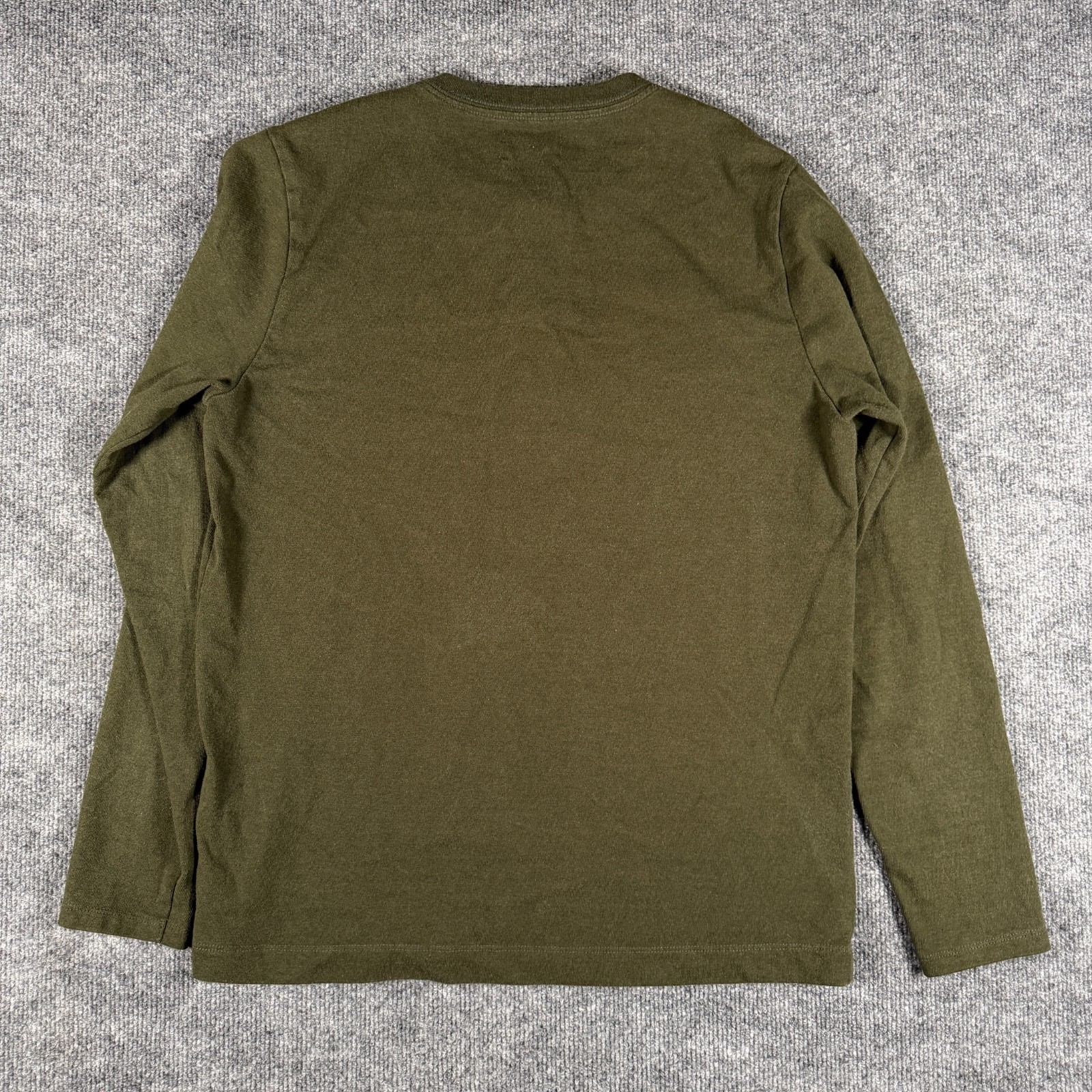 Taylor Stitch Shirt Mens Size 40 Medium Green Polycotton Long Sleeve Henley Prep gallery