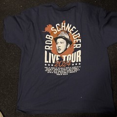 Rob Schneider comedian actor 2024 live comedy concert T-shirt rare size XXL