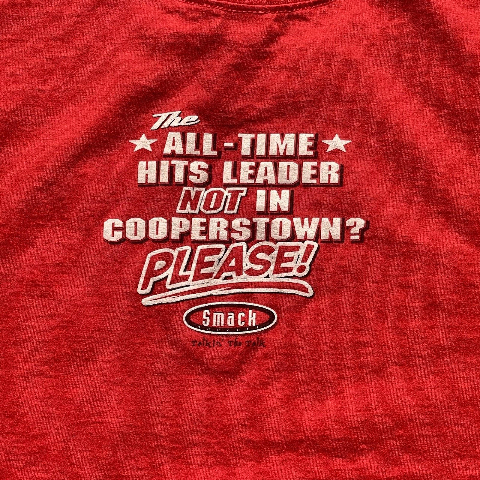 Pete Rose T-Shirt Men's Lg Double Sided Cincinnati Reds MLB Vote Pete Into HOF gallery