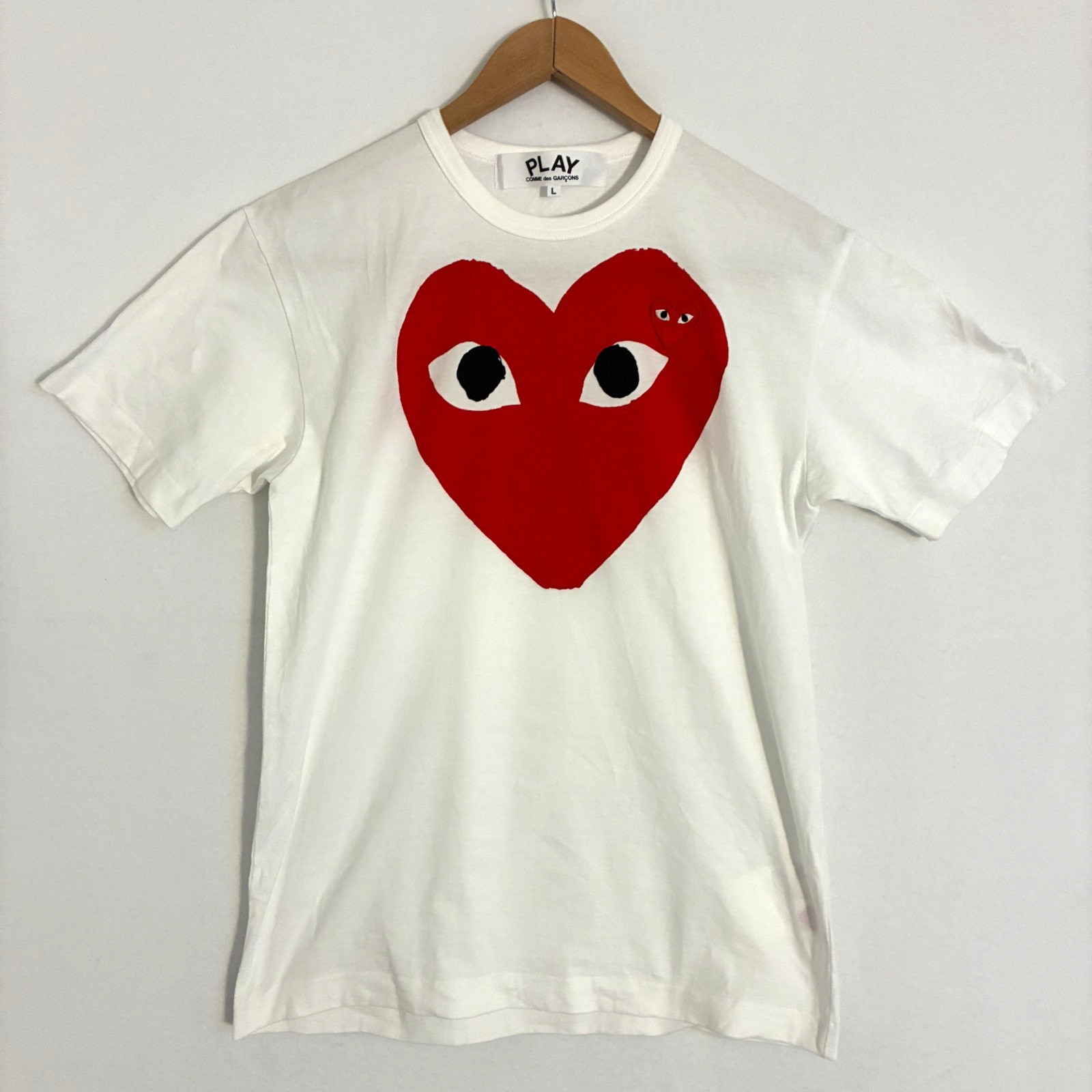 Comme Des Garcons Play Shirt Mens Size L Heart Logo Japan Graphic Tee AZ-T026 gallery