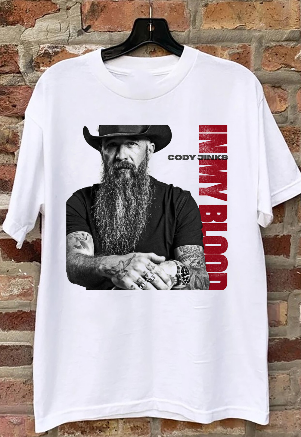 NEW Cody Jinks Album 'In My Blood' Short Sleeve White All Size Shirt OM817 gallery