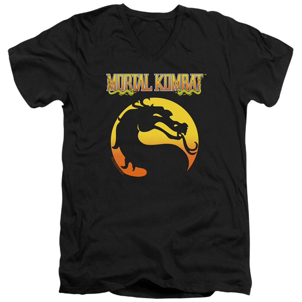 Mortal Kombat Classic Logo Licensed Adult T-Shirt gallery