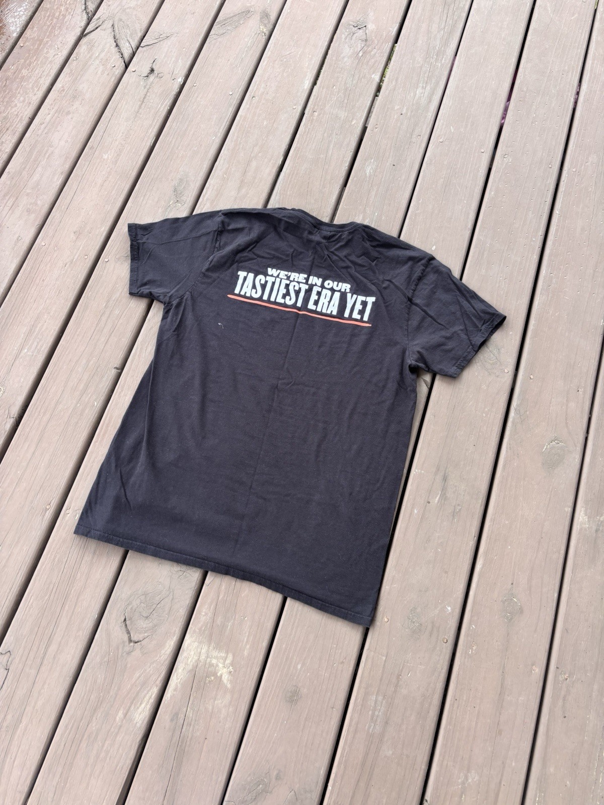 Panera Bread Promotional T-Shirt Charcoal Grey Hanes Perfect-T Tastiest Era Yet gallery