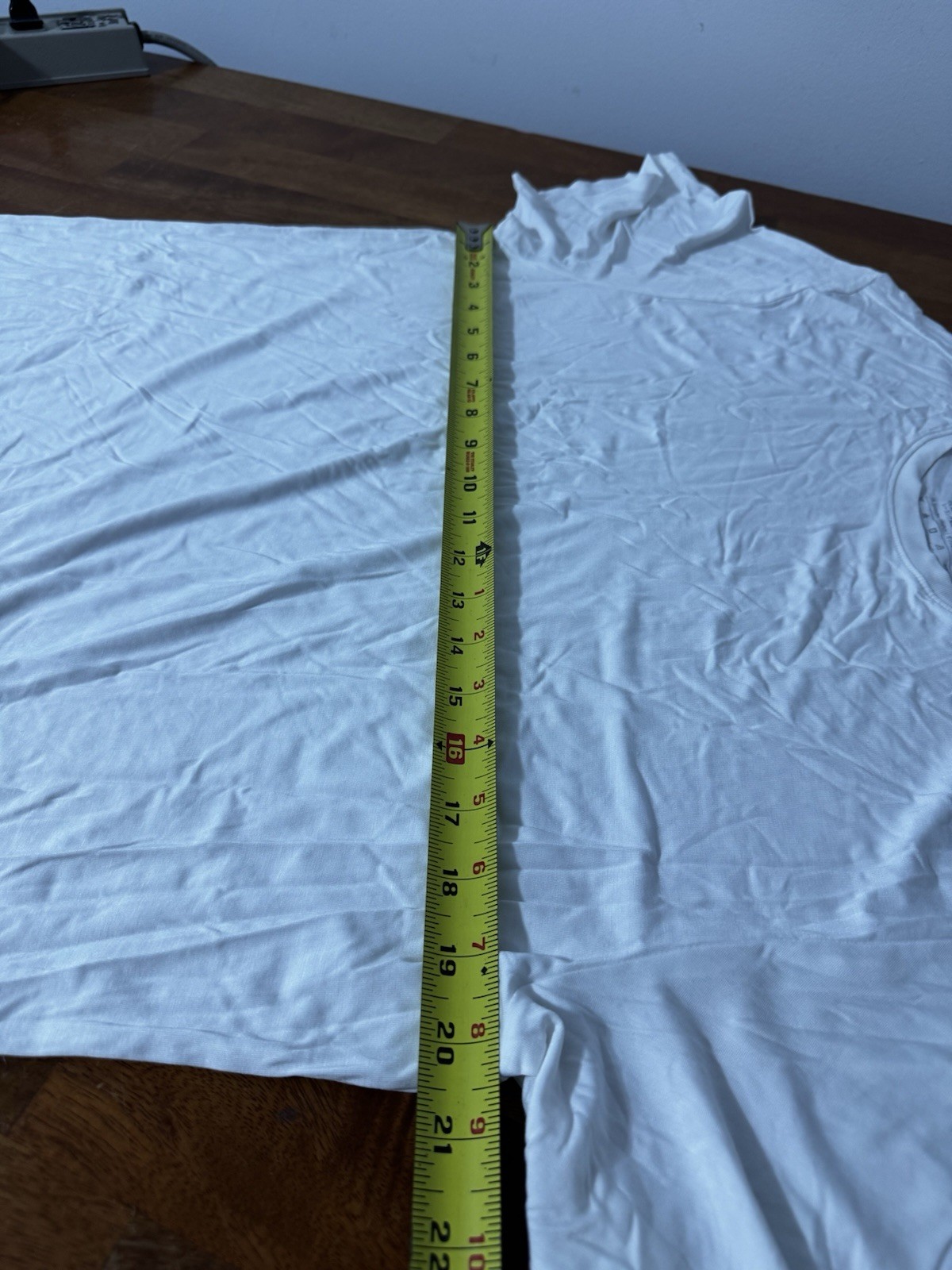 david archy t-shirt bamboo blend Mens Large White Soft Stretchy gallery