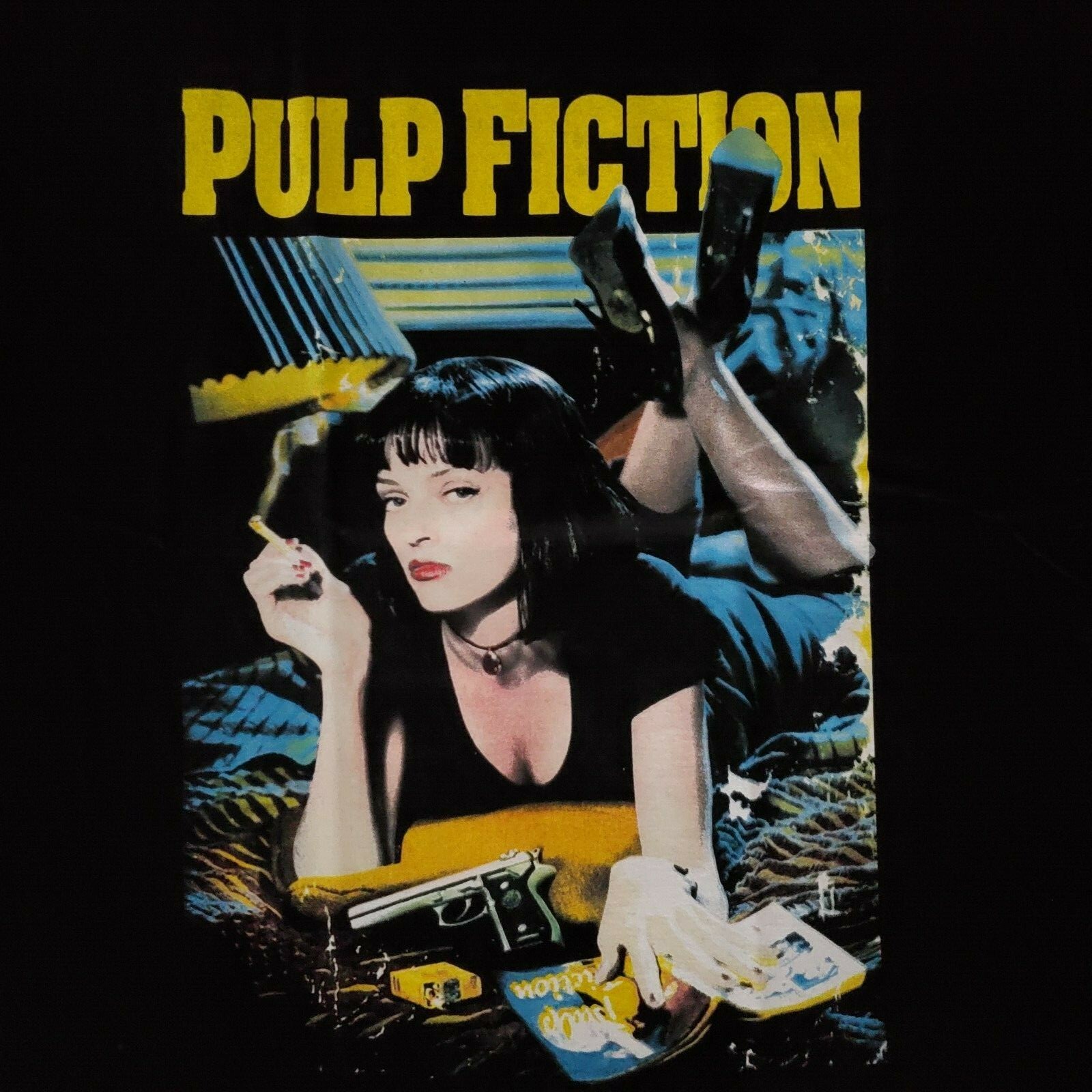 FREE SAME DAY SHIPPING Tarantino PULP FICTION Uma Thurman Shirt Size MEDIUM