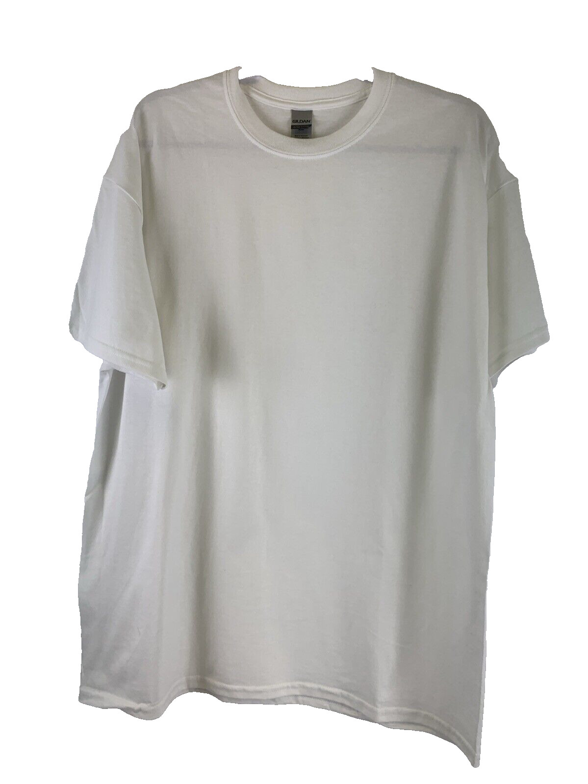 Gilden Ultra Cotton T-Shirt White Tee Lot Of 2 Short Sleeves Crewneck Mens XL gallery