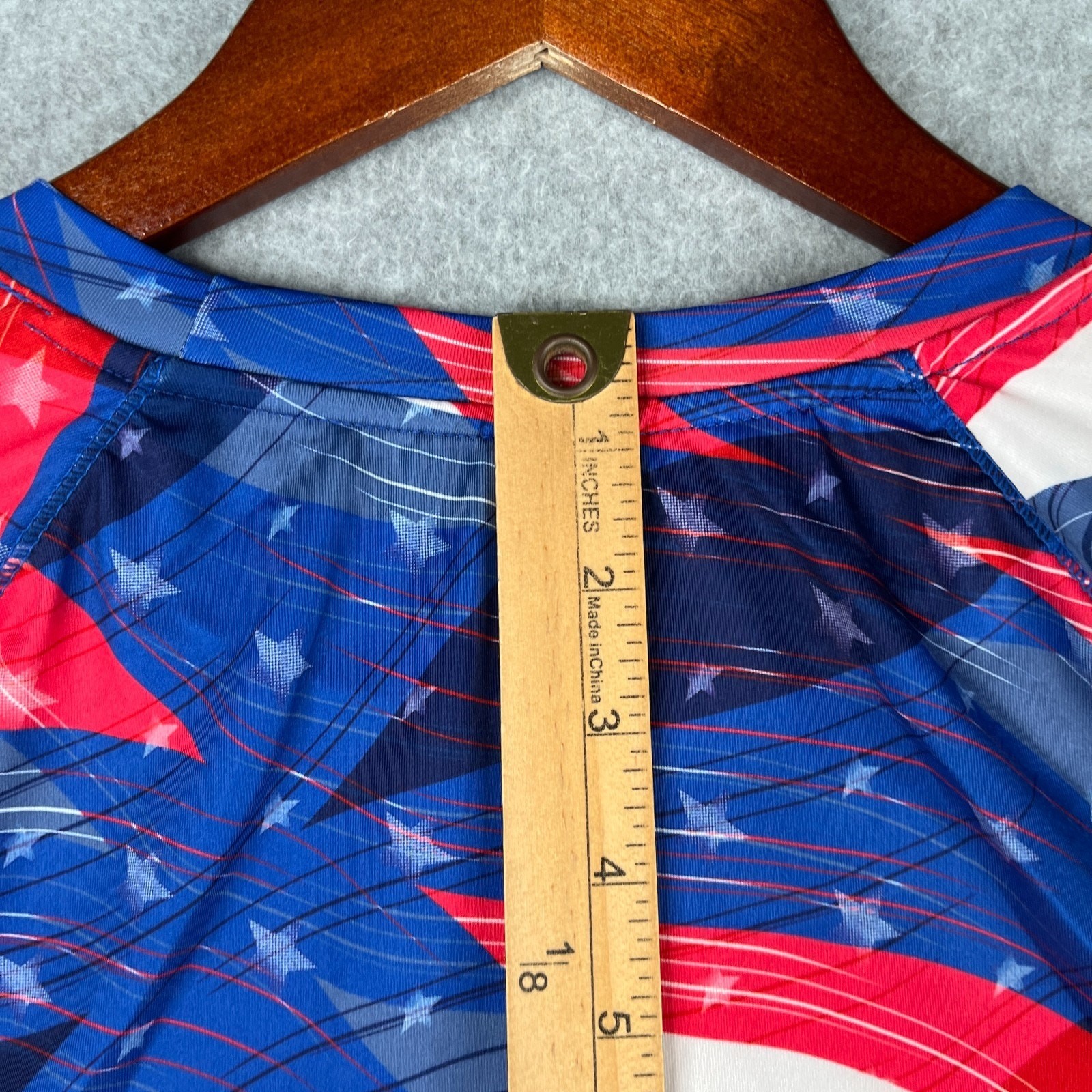 Reel Legends Large USA FLag Performance Shirt Large Keep It COol Long SLeeve gallery