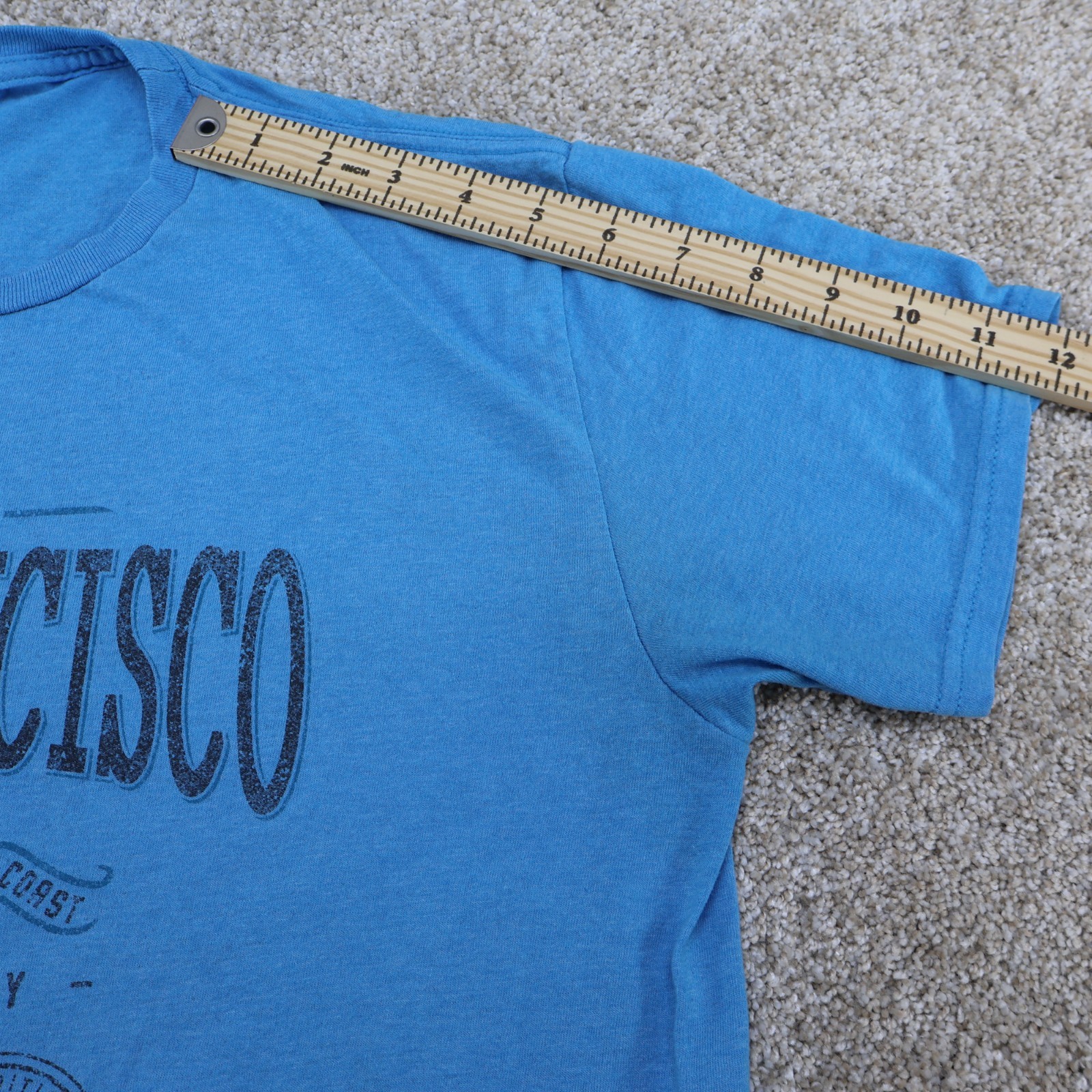 San Francisco Graphic T-Shirt Tourist Tee Blue (see photo for flaw) gallery