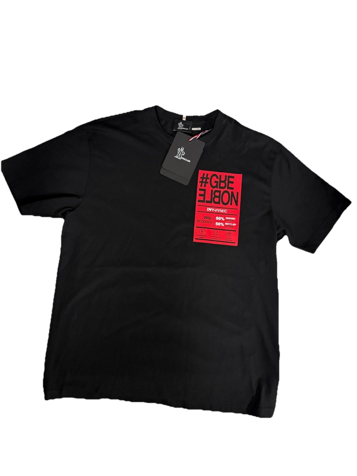 Moncler Men’s Graphic T-Shirt Black Size L NWT