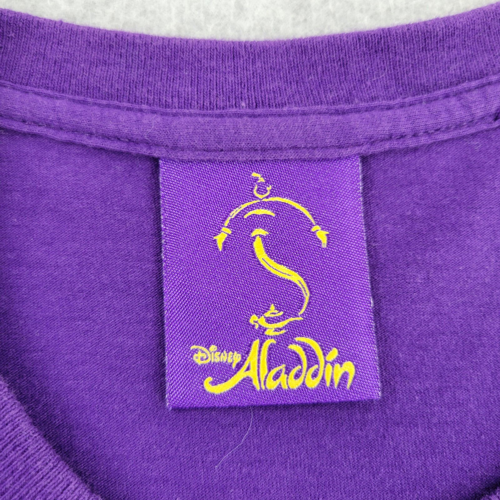 Disney Aladdin Shirt Mens XL Purple Graphic Genie Lamp gallery