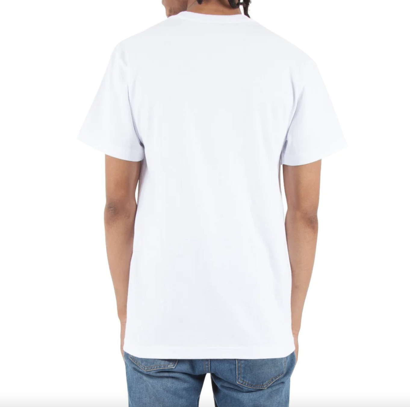 Shaka Wear V-neck Solid Short sleeve Cotton T-shirt Heavy knit White Black S-5X gallery