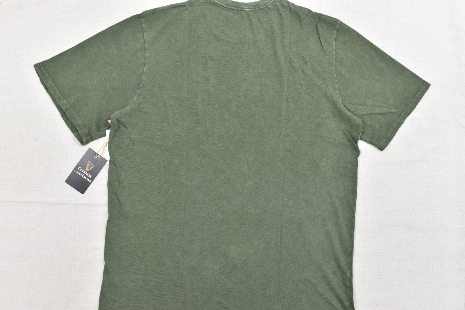 Lucky Brand Men's Guinness Harp Tee Short Sleeve Green Crew Neck Size 2XLT NEW gallery