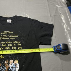Delta Pro Weight Shirt Mens Medium Black Family Guy Star Wars Parody Graphic