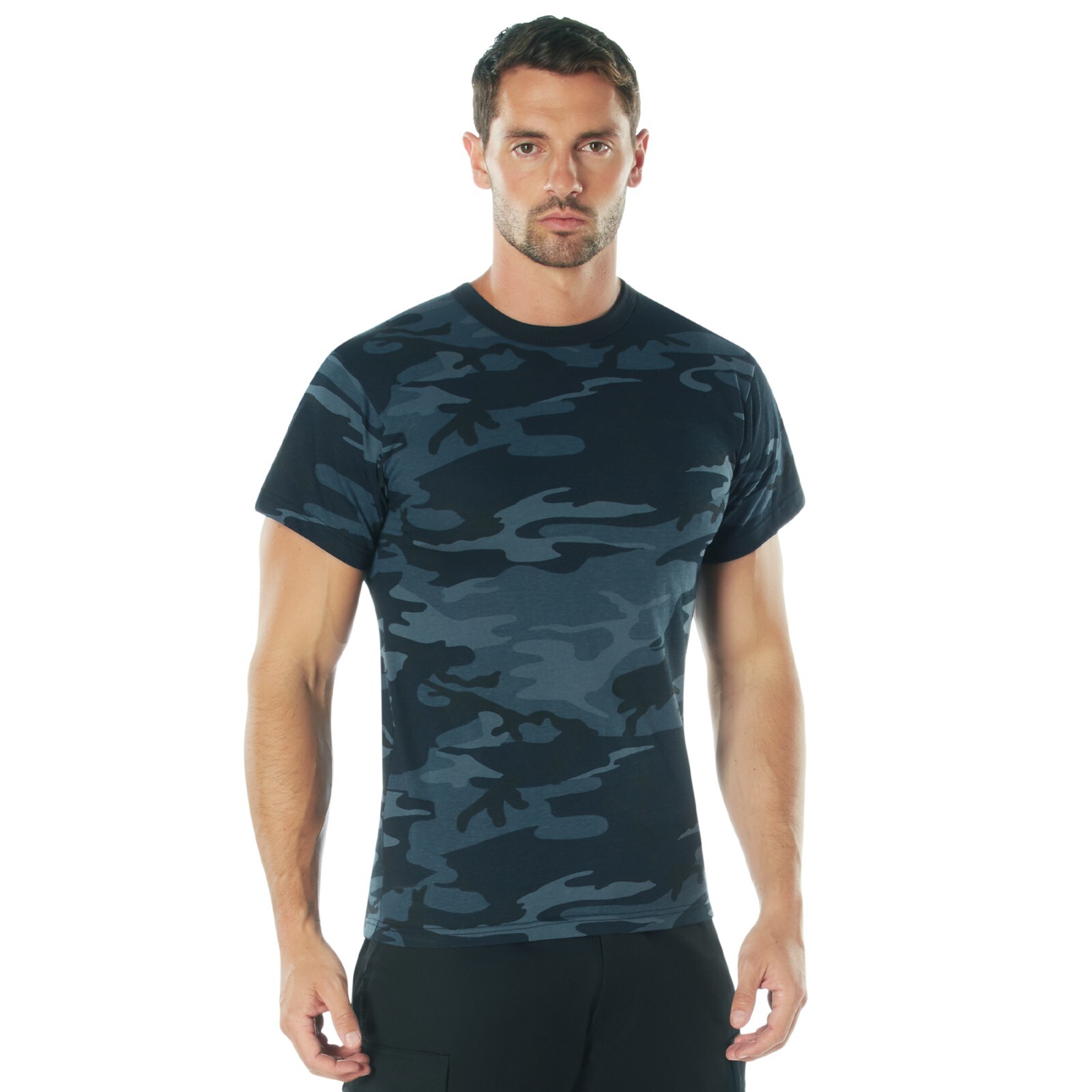 Rothco Midnight Blue Camo Men's Short Sleeve Tee - Colored Camo T-Shirts gallery