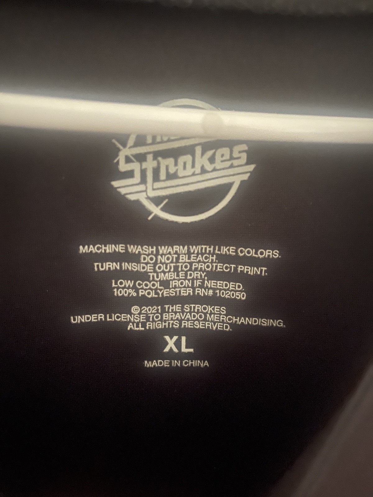 The Strokes Baseball Jersey Men's XL Colorblock Embroidered Band Jersey Retro gallery