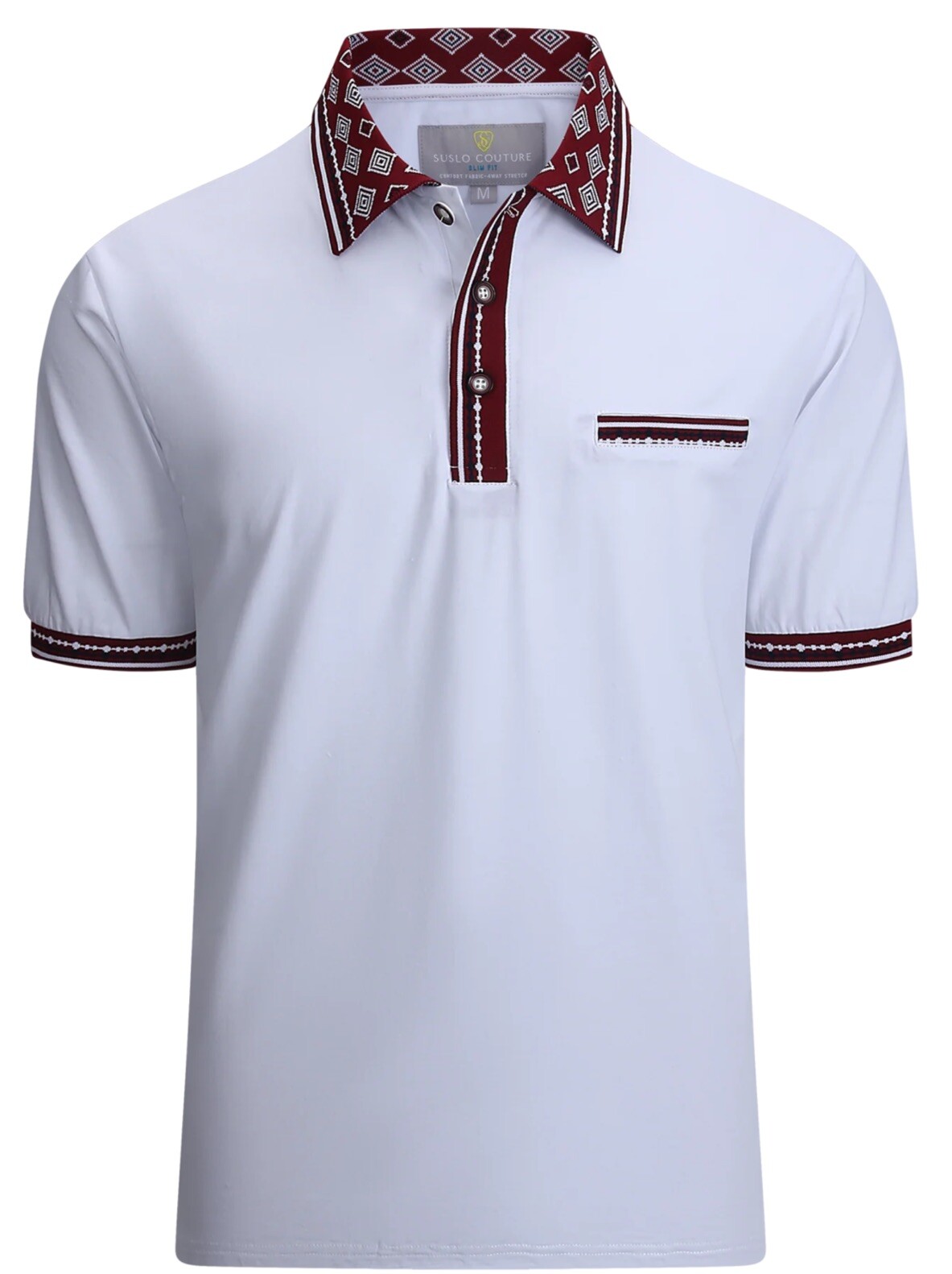 Men's Luxurious Fine Cotton Polo Shirt,Italian Style,Stretch M to 3XL….C8.A gallery