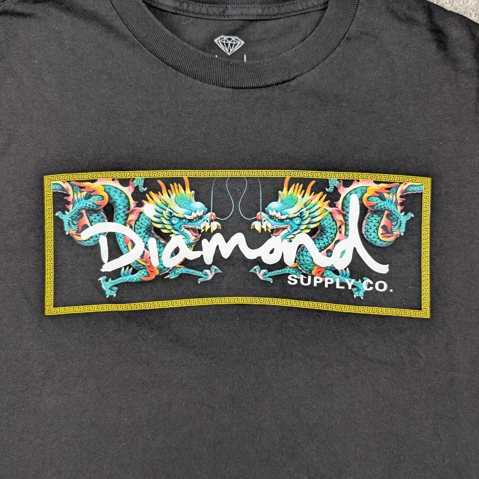 Diamond Supply Co. Dragon Shirt Mens Small Black Japan Box Logo Skate Streetwear gallery