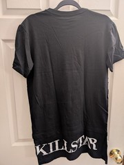Killstar Rex Shirt Men’s Longline Tshirt Dinosaur Bones Size Medium