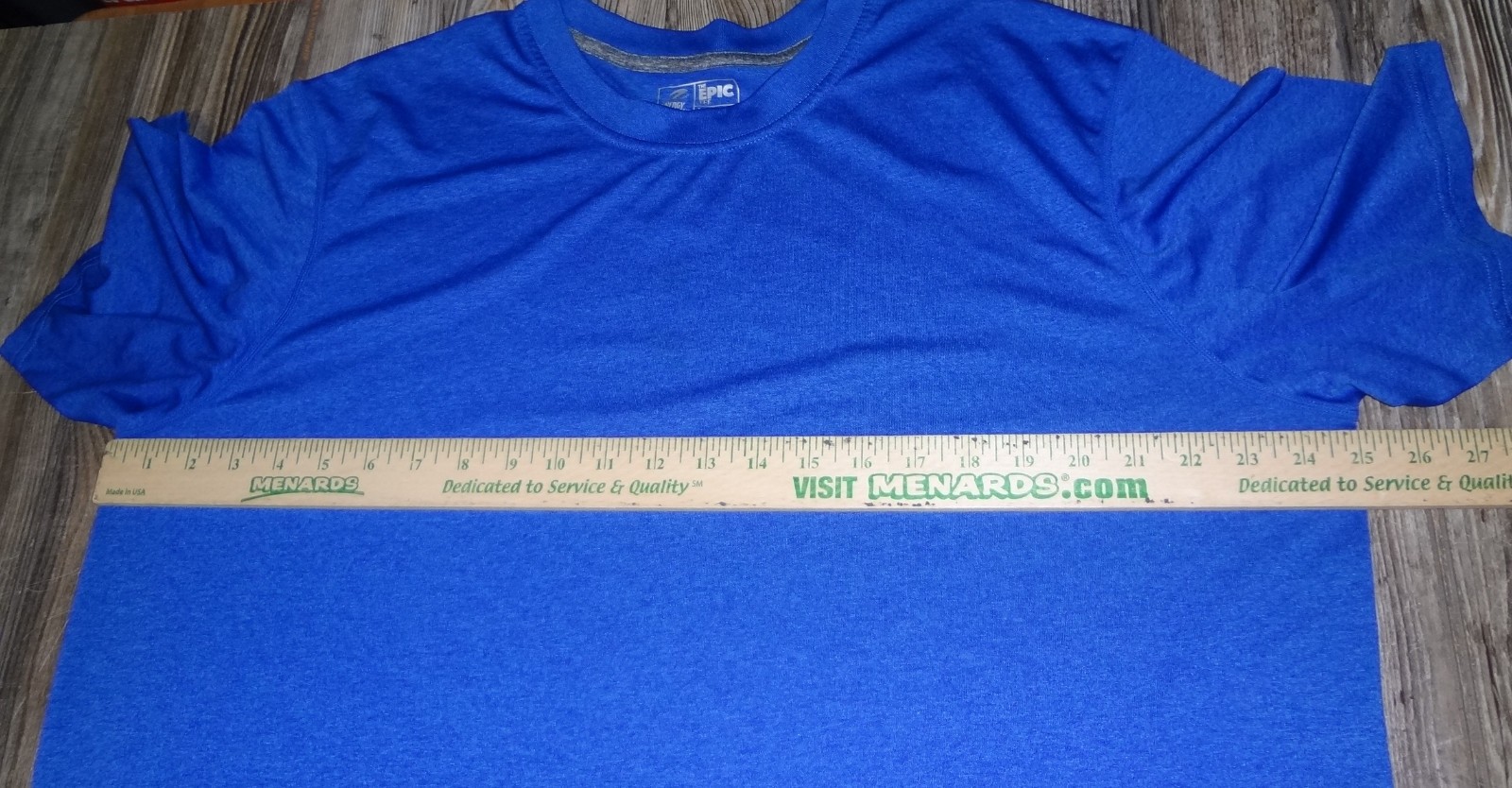 Epic Energy Zone Men's Blue Polyester Short Slv Loose Fit T-Shirt Sz XL46-48 gallery