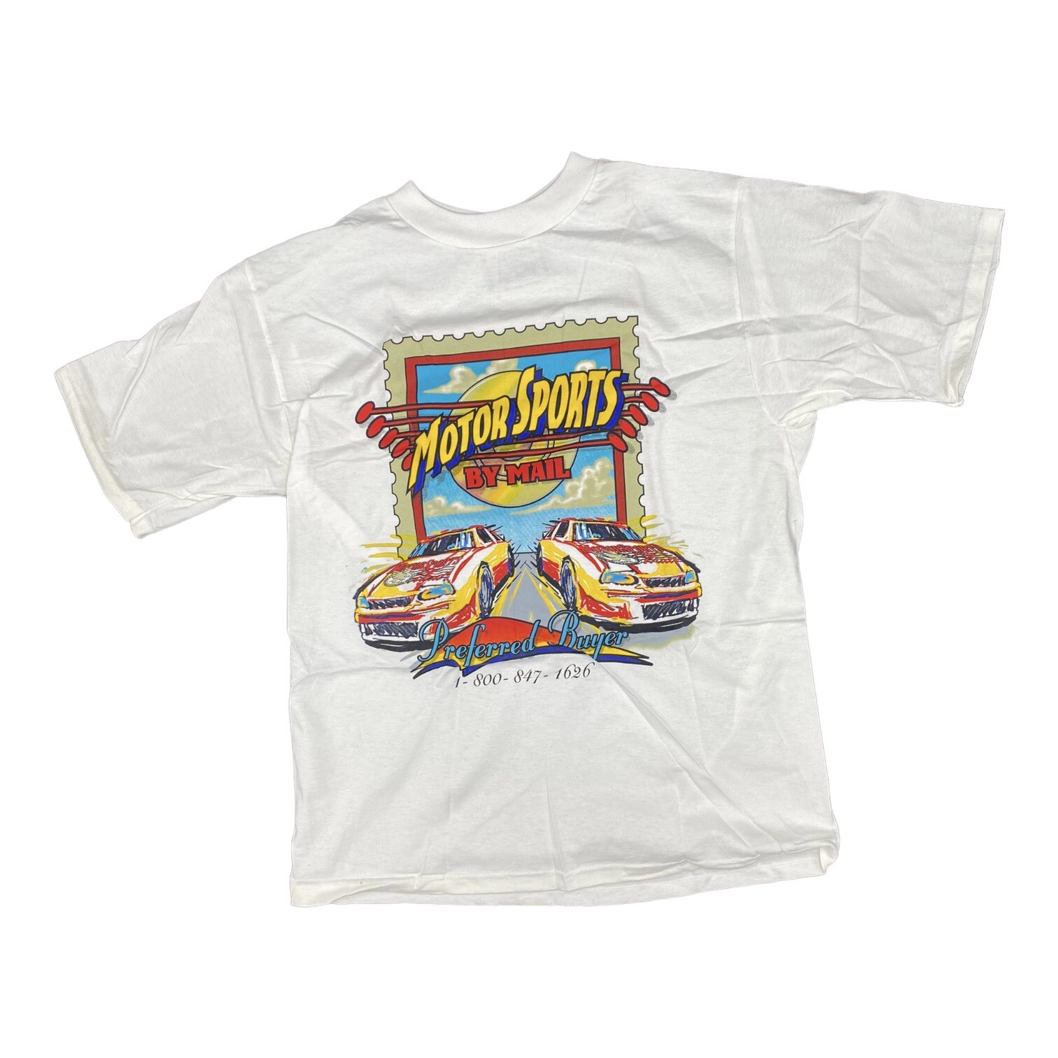Vintage Motor Sports by Mail T-Shirt NOS Men’s L Preferred Buyer Chase Auth gallery