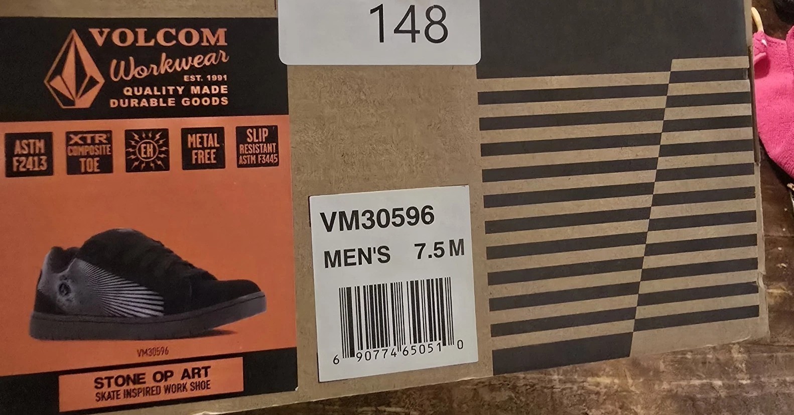 Volcom Stone Op Art Nubuck Composite Toe Black and Dark Grey gallery