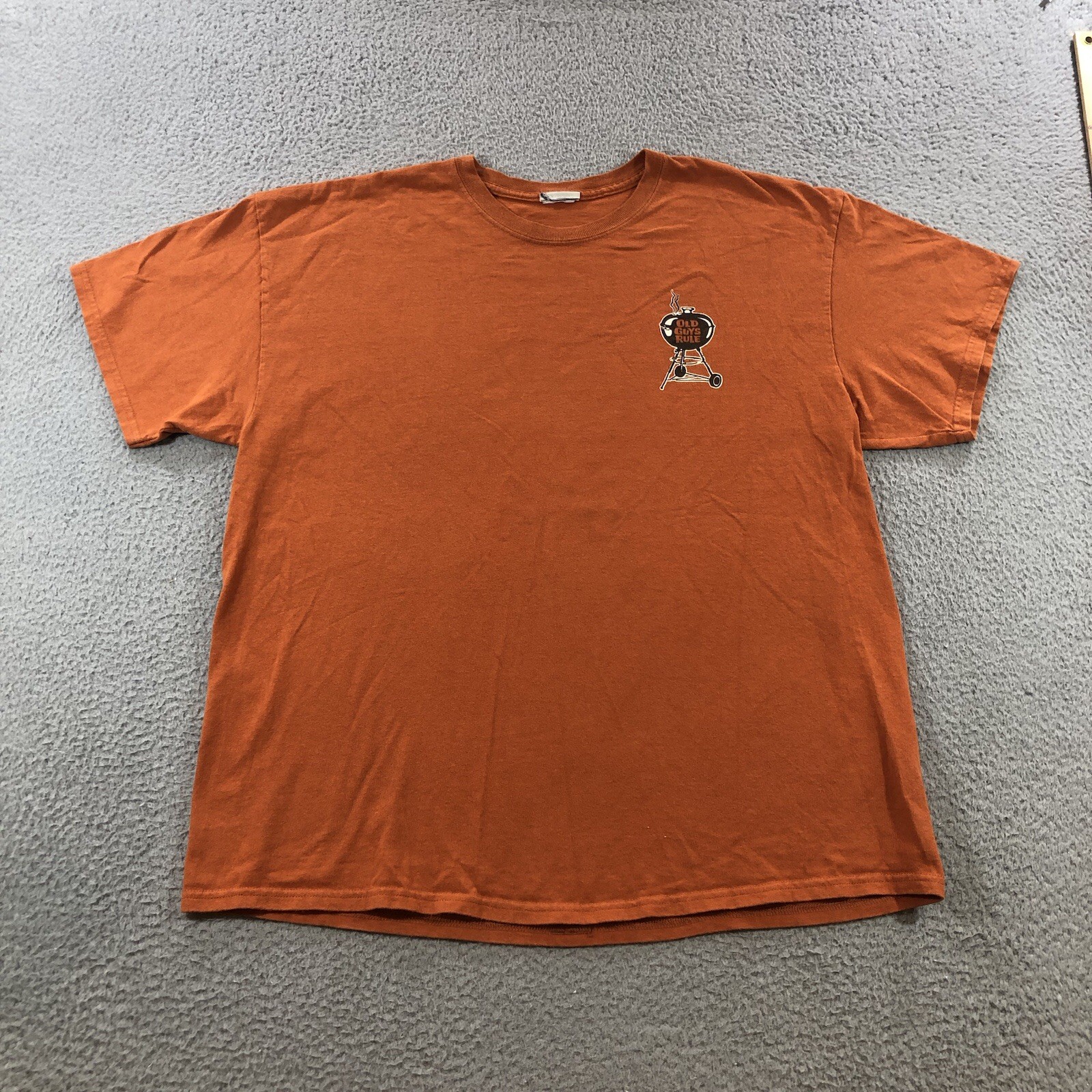 Vtg Old Guys Rule T Shirt Men’s XL Orange BBQ Grill gallery