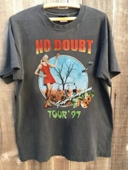 No Doubt 1997 Tour Basic Style Charcoal Unisex T shirt Reprint Men Women S-5XL