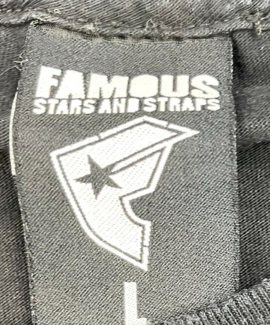 Famous Stars And Straps Shirt Mens Large Short Sleeve Graffiti Style Graphic Tee gallery
