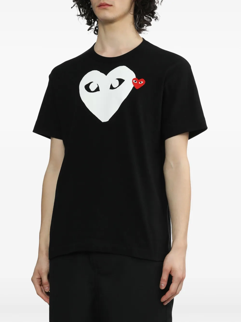 COMME DES GARCONS CDG PLAY BLACK BIG HEART EYE LOGO T-SHIRT SIZE MEDIUM gallery