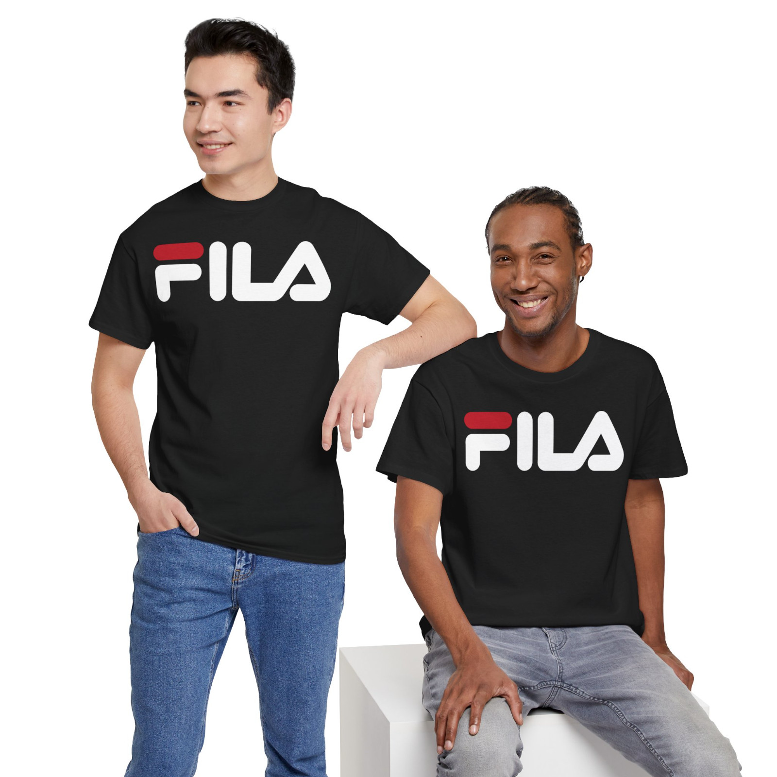 New Fila Sports Logo Men's T-Shirt American Size S-5XL T-Shirt gallery