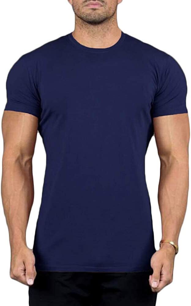 SOCKS'NBULK 6 Pack Bulk Mens Cotton Crew Neck Short Sleeve T-Shirts Mix Colors gallery