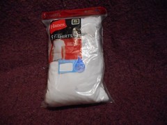Hanes Men’s White 3 Tagless T Shirts S,M,L,XL