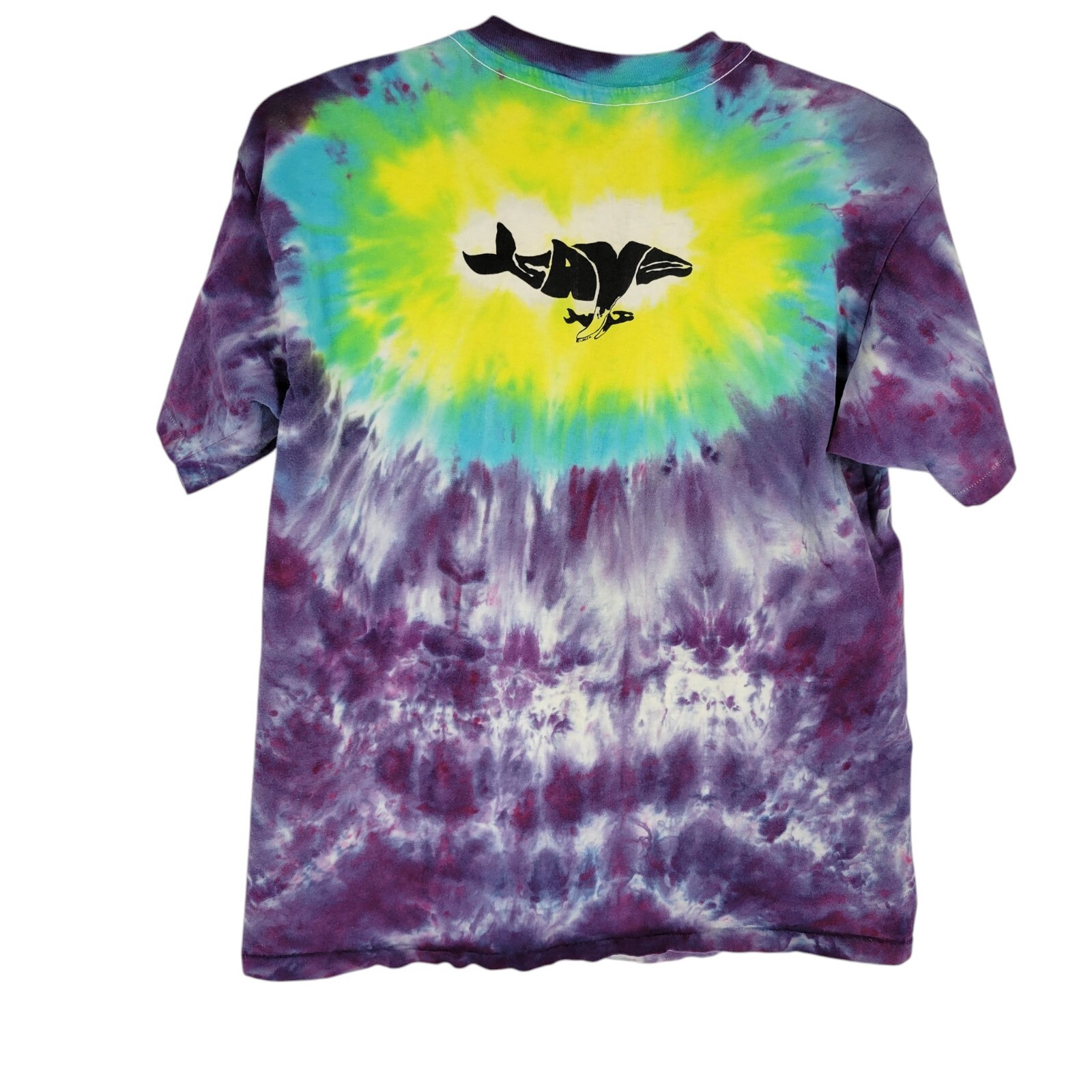Hanes Beefy-T® Tie Dye Peace Save the whales T-Shirt lakes 88 single stitch gallery