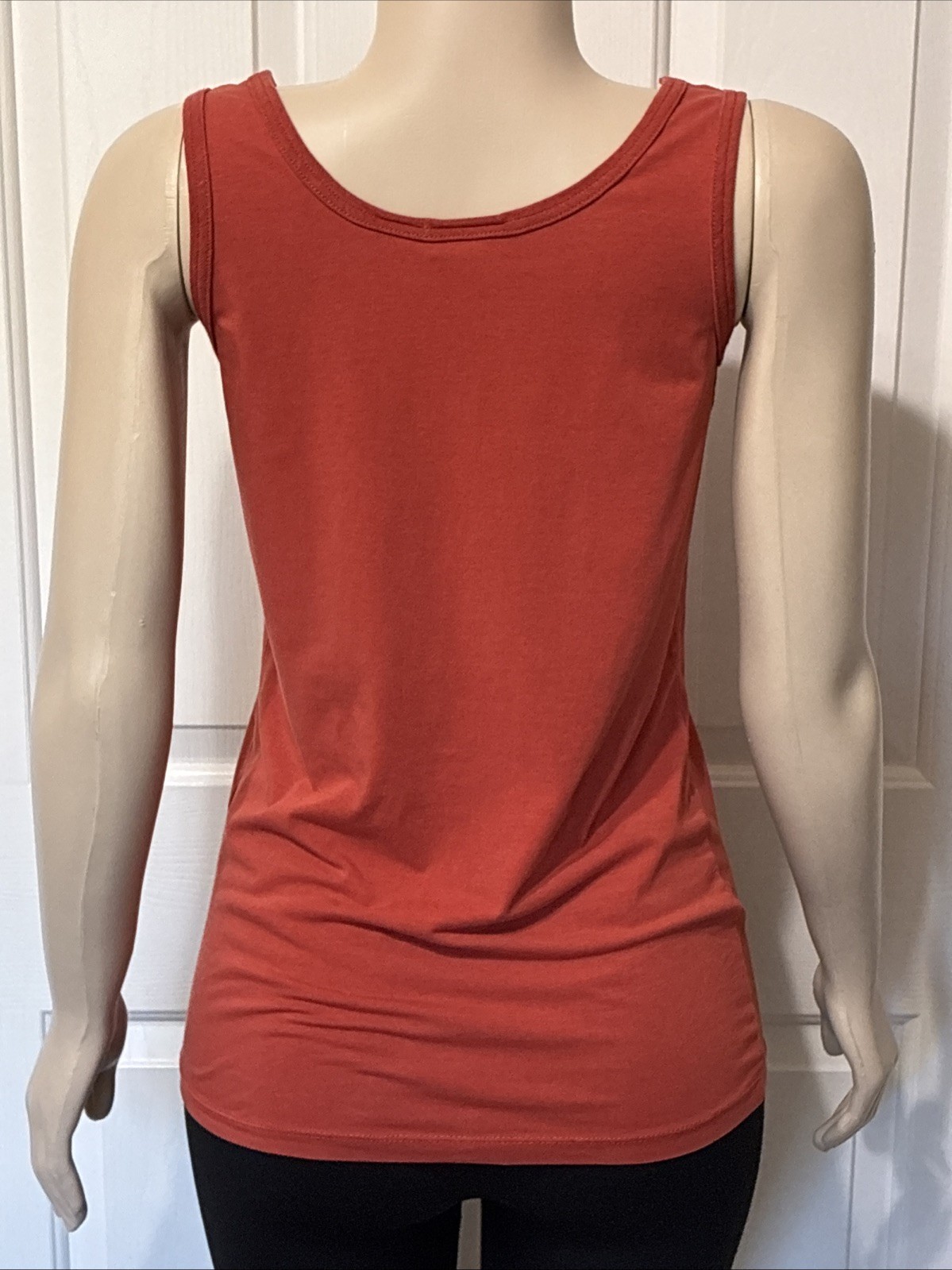 Spiegel Burnt Orange Scoop Neck Sleeveless Tank Top Size Medium gallery