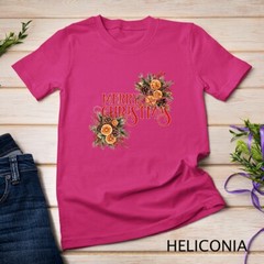 Festive Winter Wreath Holiday Graphic Funny Christmas Shirt Unisex T-shirt