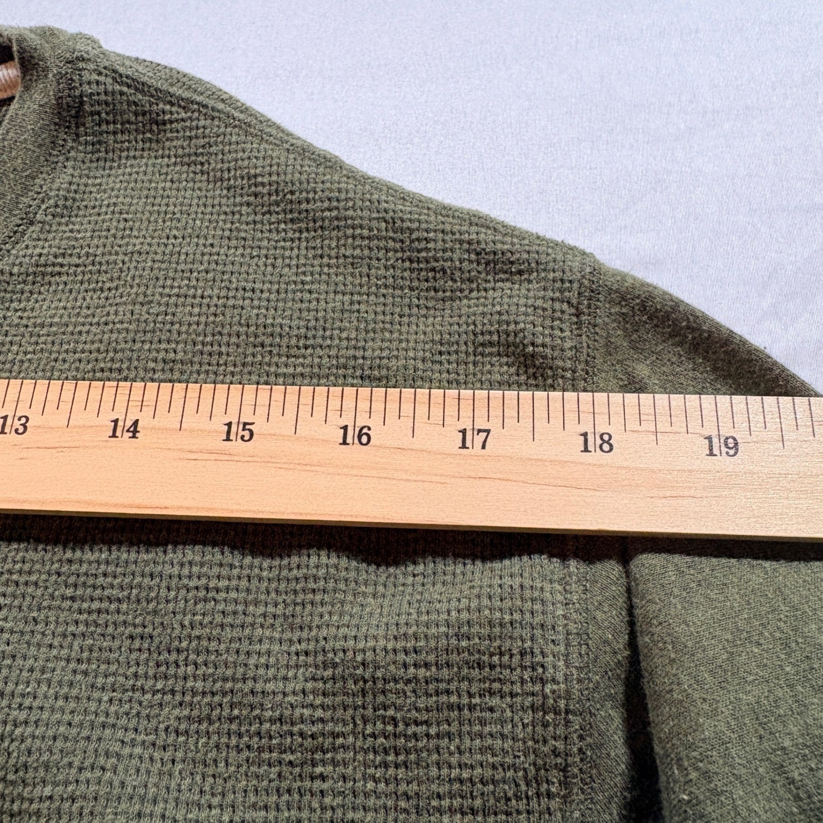 Polo Ralph Lauren Waffle Knit Thermal Shirt Mens XL Olive Green Long Sleeve Top gallery