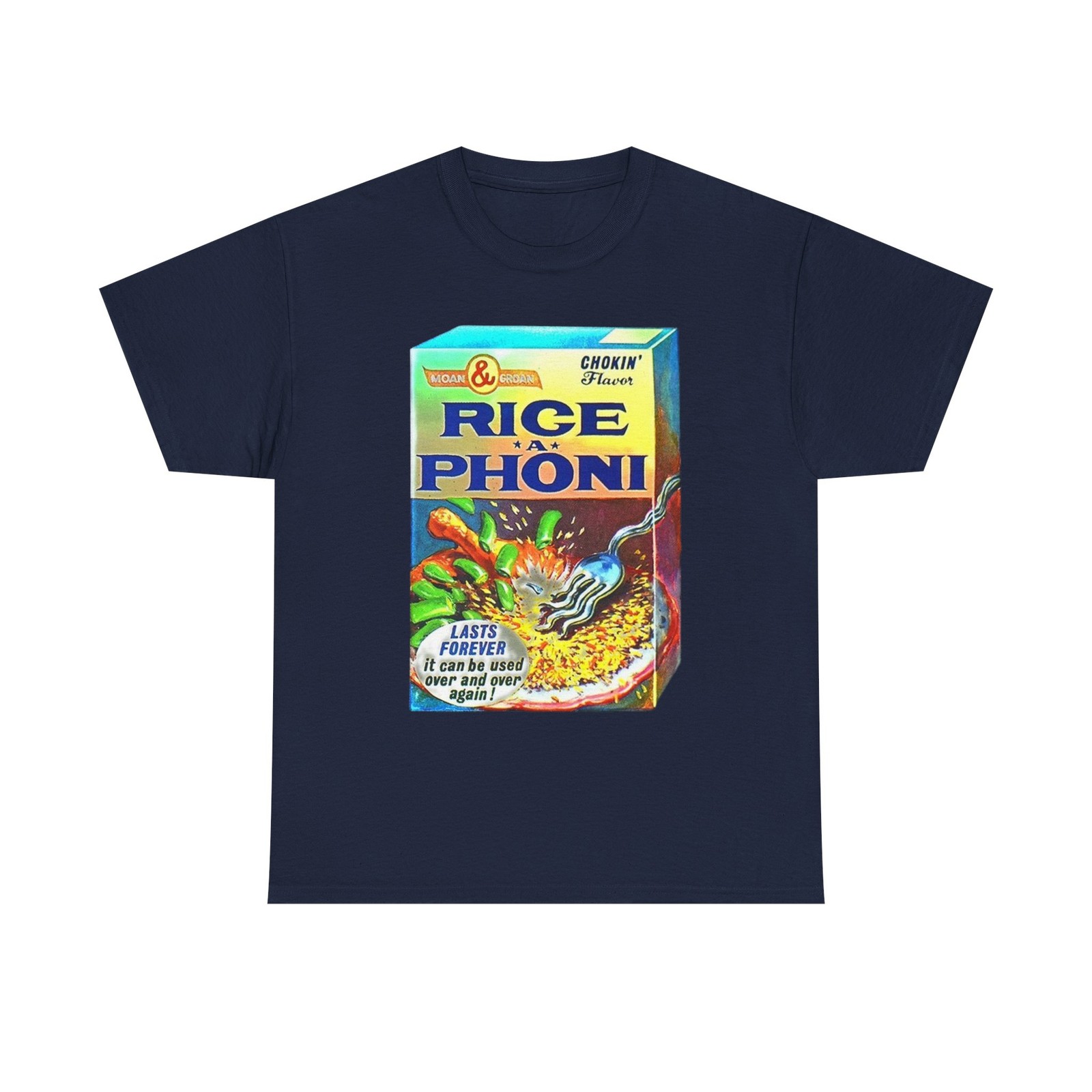 Wacky Packages RICE-A-PHONI Box T-Shirt Funny RICE-A-RONI Parody gallery