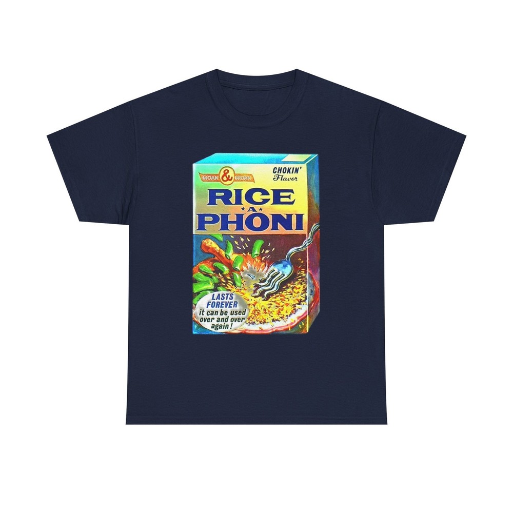 Wacky Packages RICE-A-PHONI Box T-Shirt Funny RICE-A-RONI Parody