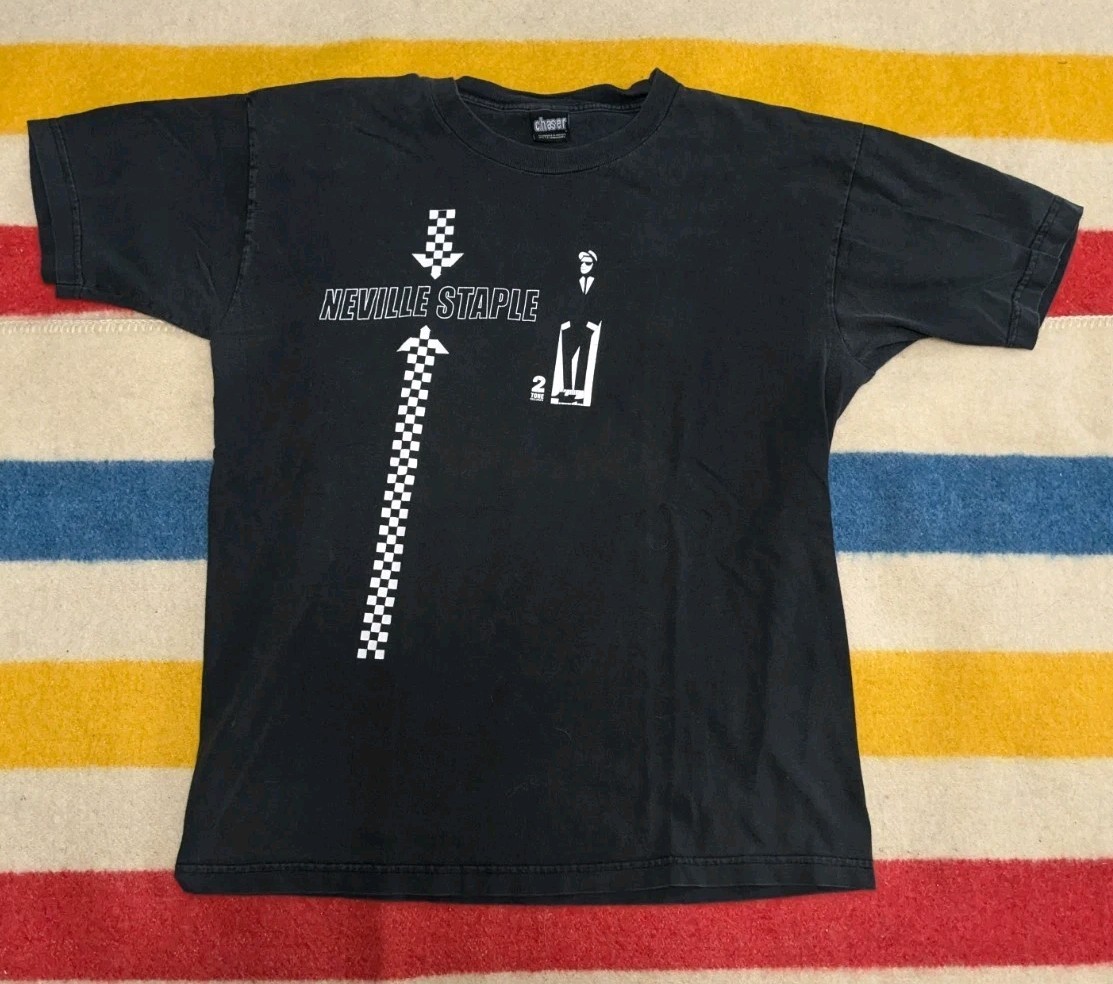 VTG Y2K 2 Tone Records Neville Staple The Specials Ska Music Promo T-Shirt L gallery