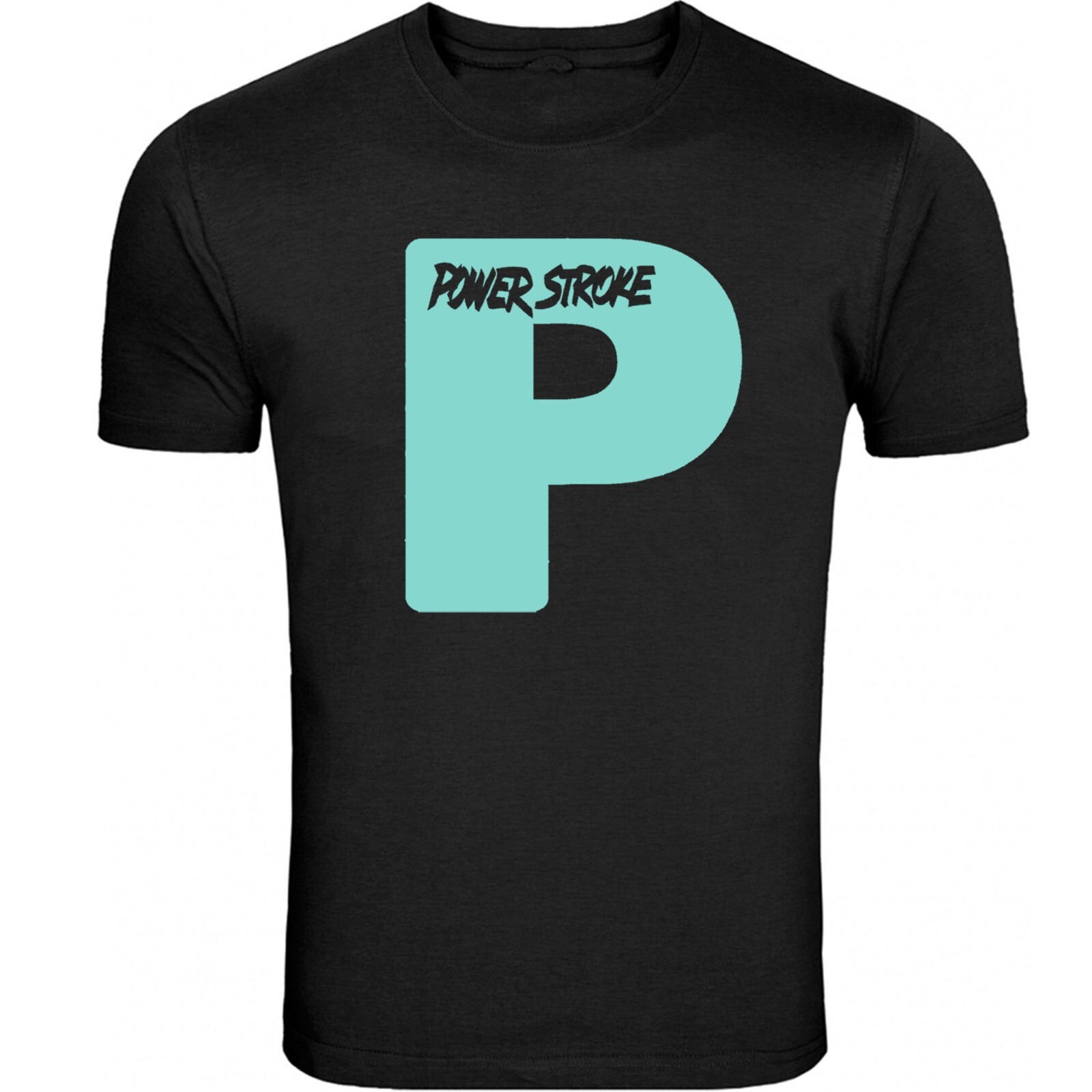Powerstroke Small chest P Design T-Shirt Unisex Black Color Front & Back S - 5XL gallery