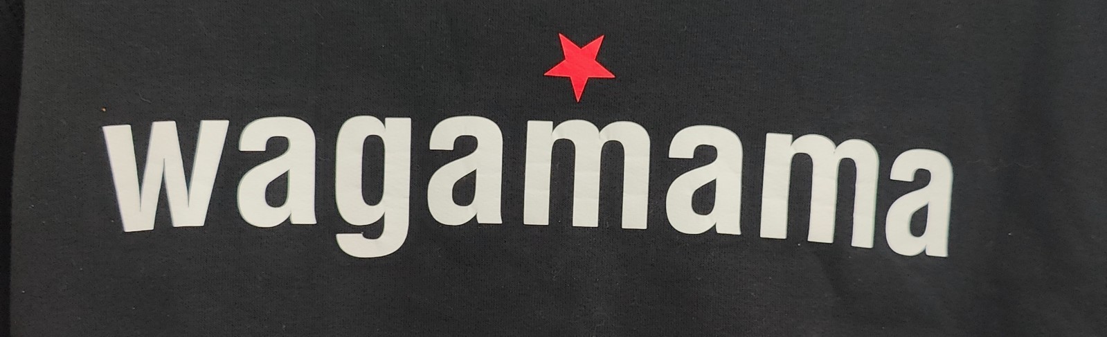 Wagamama Staff Zip Sweatshirt Top Black Fleece Lined Genuine Uniform Size M gallery