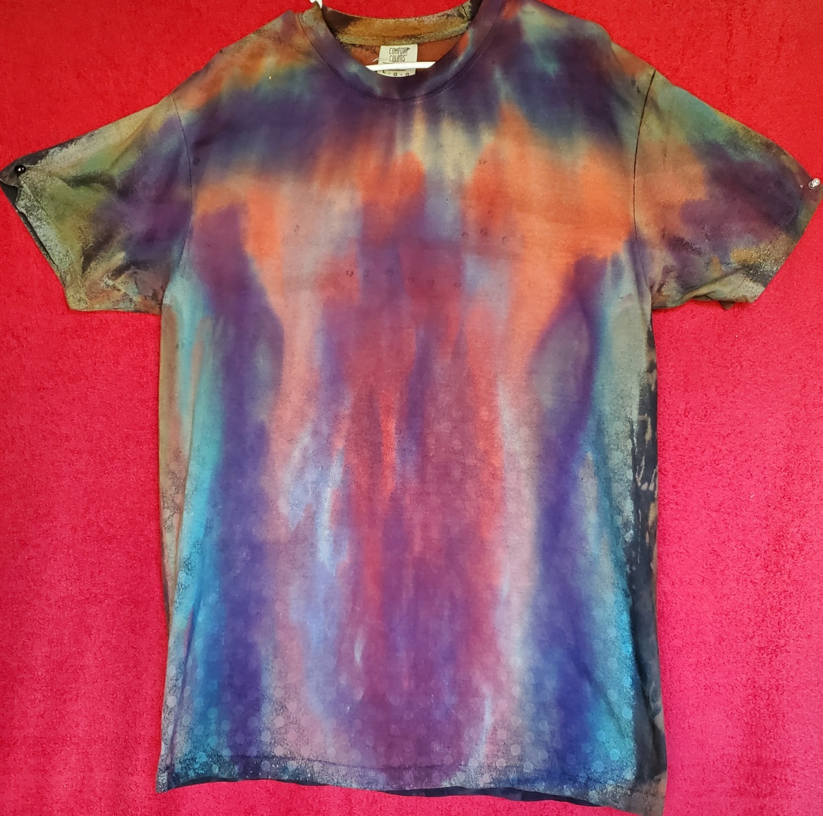 GILDAN SIZE LARGE 100% Cotton Tye Dyed Shirt Pre-washed WON'T FADE VERY SOFT gallery