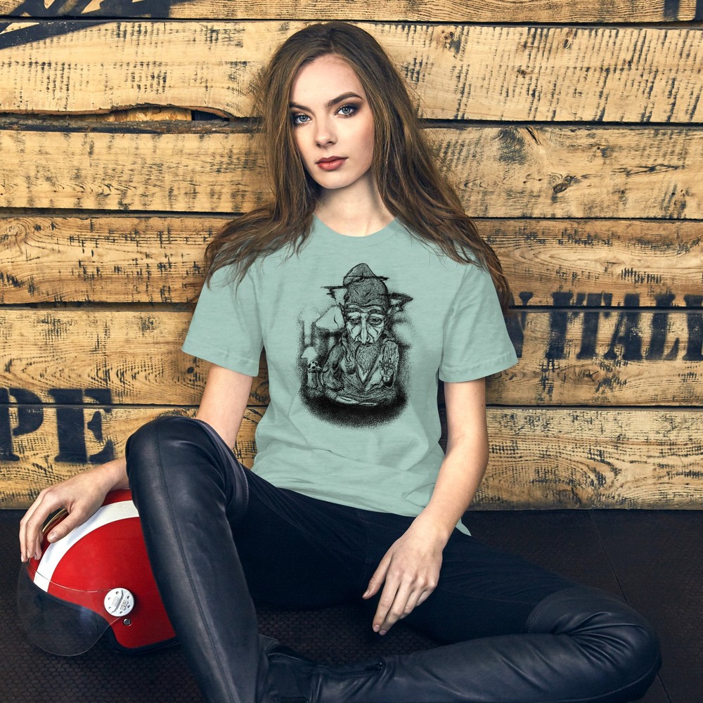 Wizard Graphic Tee – Hand Drawn Image