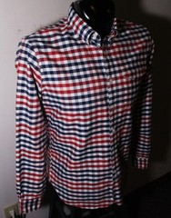 BROOKS BROTHERS Red Blue & White “Red Fleece” Oxford Shirt Men’s Size M